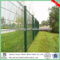 Green PVC wire arc welded mesh fencing